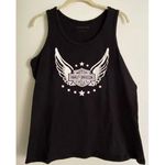 Harley Davidson  Black Ribbed Tank Top  Photo 1