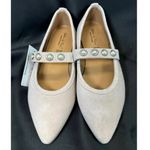 Antonia de Faria AlbaPink Mary Jane Suede Pearl women sz 9.5 Pink Photo 2