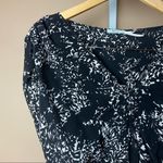 Urban Outfitters  Kimchi Blue Medium 100% Silk Boho Abstract V Neck Flowy Dress Photo 7