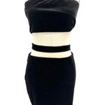 Tiger Mist  Candice Velvet Cutout Dress Black‎ Mini Size Large Photo 4