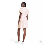 Alexis  for Target pink stripe linen blend belted dress short sleeve small L25 Photo 2