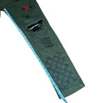 Rare Mariano Denim Street Wear Women's Slim Fit Graphic Jeans Army Green 30x29” Size 30 Photo 4