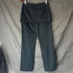 ZARA Dark Grey Zip Skirt Overlay Pants Size Small Photo 5
