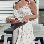 For Love & Lemons Blossom Pointelle Slip Dress Photo 9