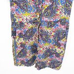 Earthbound Womens Artsy Collared Button Short Sleeve Paisley Print Romper Size L Photo 3