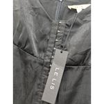 Le lis  Mini Dress Shoulders Tie Straps Front Hook And Eye Black Sz Large NWT Photo 5