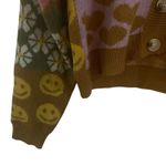 Debut  XS button down cardigan sweater patchwork design Photo 1