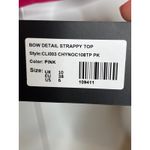 EGO  NEW Pink Crop Bow Detail Shirt Size‎ 6 Photo 4