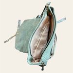 VR NYC Denim Style Flap Backpack Purse Blue Photo 4