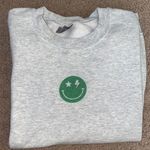 Mental Health Crewneck Grey and Green Photo 6