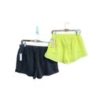 Womans (2) Sweat shorts Gray/Yellow Sz XL NWT Yellow Photo 1