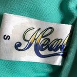 Heat Bikini Top Strapless Bandeau Fringe Tie Back Removable Cups Aqua Blue S Photo 2