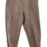 Yeohlee NY Pants Women's 8 Cotton Silk Metallic Blend Taupe Trousers USA Made Brown Photo 0