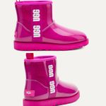 UGG  Classic Clear Mini Pink Ankle Boots ~ Size 5 ❤️🍄 Photo 0