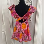 Olivaceous  Pink and Orange Floral Dress Photo 1