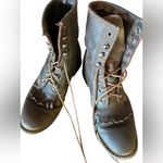 Durango Vintage  Brown Leather Lace-Up Boots Western Silversmith Photo 3