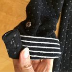 Croft & Barrow HOST PICK! Quilted Zip Jacket, Stripe Lining, Black, White, Size PL Photo 5