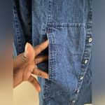 The Territory Ahead  Vintage Denim Gown/Dress. Filled button down. Photo 4