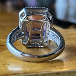 Rose de France Amethyst Sterling Silver Cocktail Ring Size 7 Photo 4