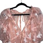 For Love & Lemons NEW NWT  Shari Butterfly Sequin Embellished Mini Dress Photo 3