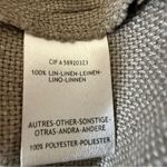 Laura Clement Belted Linen Blazer jacket taupe Cream Size US 4 Tan Photo 4