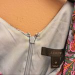 J.Crew  Ruffle Paisley Silk Shift Dress Multi Color 0‎ Photo 4