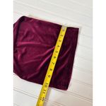 Lulus  Chic Splendor Wine Red Velvet Pleated High-Rise Wide-Leg Pants Size 12 Photo 5