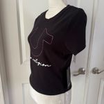 True Religion RIBBED CRYSTAL HORSESHOE BABY TEE. Size L. MSRP $59 Photo 7