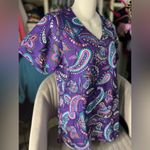Vera Bradley  Floral Paisley Scrub Top Photo 3
