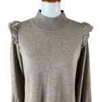 Joie  Catriona Brown Wool Silk Sweater Dress Long Sleeve Mock Neck Large Photo 1
