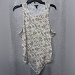 EXPRESS  Body Contour Cream and Tan Bodysuit size XL Photo 2