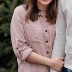 Universal Threads Button Down Shirt Blush Photo 0