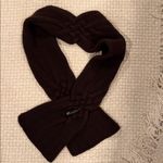 Burberry  Dark Brown Knit Scarf 95% Merino Wool 5%Cashmere Photo 5