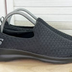 Skechers S Sport Malvina Slip On Knit Sneakers Black Womens 8.5 Photo 0