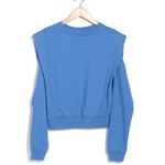 Buffalo David Bitton NWT  Indiana Padded Shoulder Sweatshirt In Forever Blue Photo 3