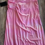 Retrofête Retrofete Yesi Dress Flamingo Pink Size XXL NWT Metallic Maxi Spaghetti Straps Photo 8