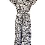 Monki Asos Black White Floral Retro Playsuit Short Sleeve Jumpsuit Size XS Photo 1