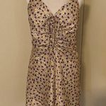 ZARA  Yellow Floral Draped Satin Effect Mini Dress Size L NWT New With Tags Photo 10