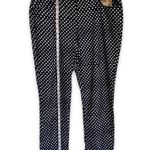 Coldwater Creek Women Jeans 16 Seeing Spots Ankle Jeans Blue White Polka Dot NEW Photo 1