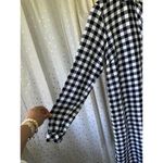 J.Jill  Gingham Buffalo Plaid Checkered Tunic Rolled Sleeves Shirt Dress S Tall Photo 4
