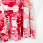 Loft Ann Taylor  Large Skirt Handmade Tie Dye Pink A Line Trumpet Preppy Boho 516 Photo 5