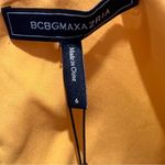 BCBGMAXAZRIA  Golden Yellow Mock Wrap Dress Size 6 SKU#C24395 Photo 7