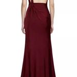 Et Ochs Valentina Open Back Gown Halter Evening Dress, Crimson, Size 8 NWT $1695 Red Photo 3