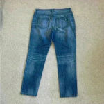 Loft Ann Taylor  blue button up boyfriend jeans Photo 3