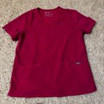 FIGS  pink scrub top size large Photo 0