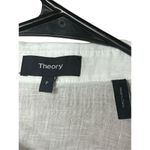 Theory ‎ Linen Button Down Tie Front Top Blouse Size P Photo 5