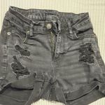 American Eagle Black Distressed  Jean shorts  Photo 3