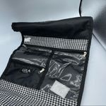 Lula Black & White Herringbone Travel Accessories Case Photo 2