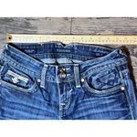 Vigoss  The New York‎ Slim Boot Embellished Pockets Jeans Size 1/2 Bling Rodeo Photo 2