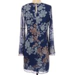 Highline‎ Collective Blue Bronze Metallic Floral Dress Size 2 Photo 1